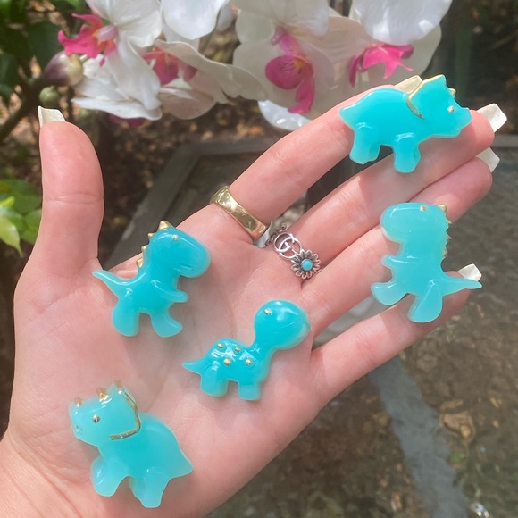 Dinosaur Magnets Blue Teal PACK OF 4 🦕 🦖 - Picture 15 of 15